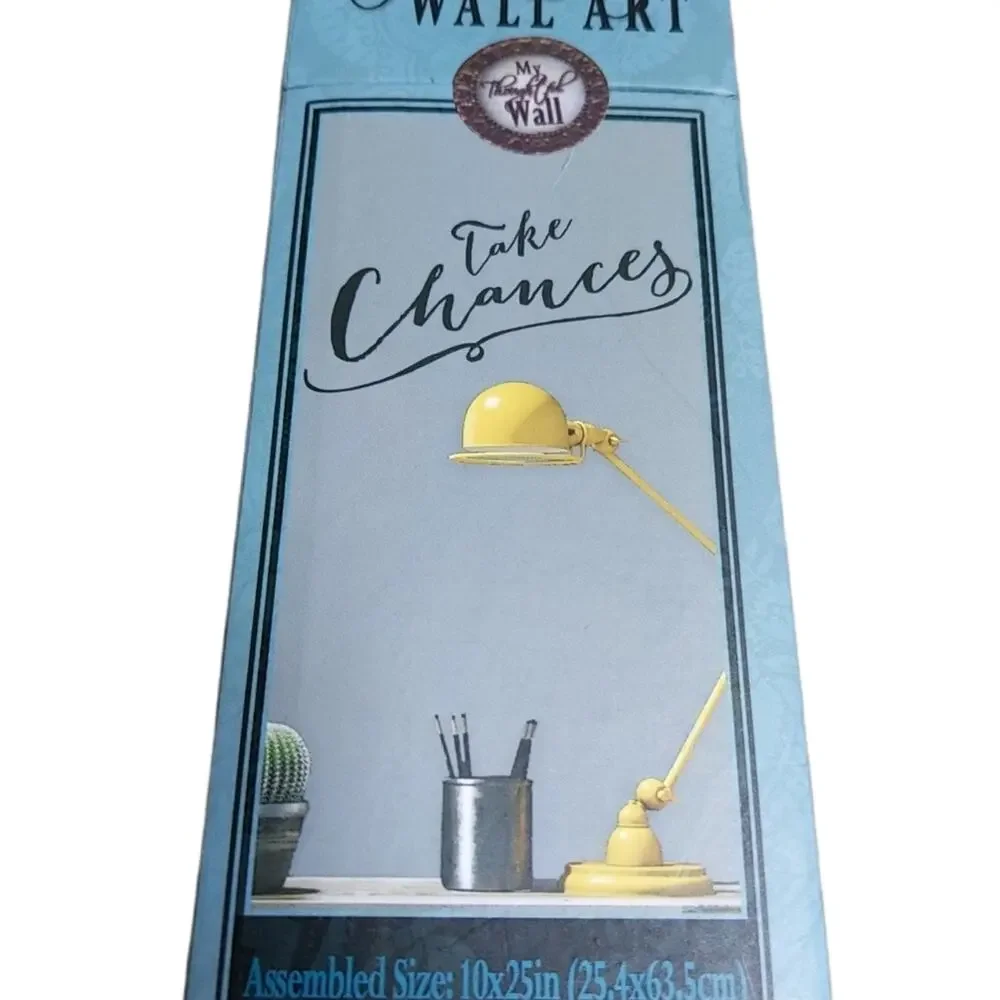 TAKE CHANCES Black Vinyl Wall Decal Home Decor